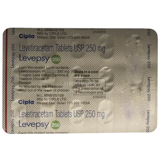 levepsy 250mg tablet 15's